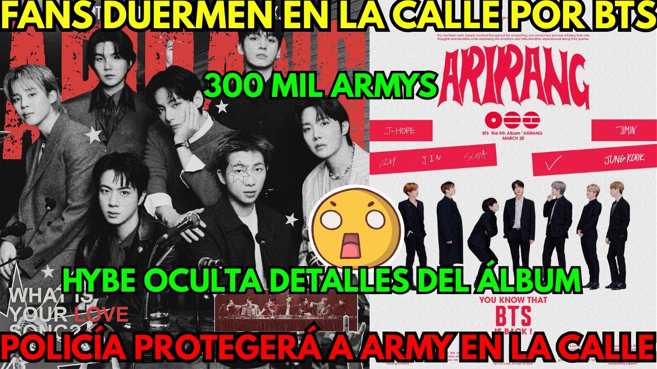 CAOS EN GWANGHWAMUN ARMYS DUERMEN EN LA CALLE POR BTS😭LA POLICÍA DICE QUE ES LEGAL😱BIGHIT SILENCIO