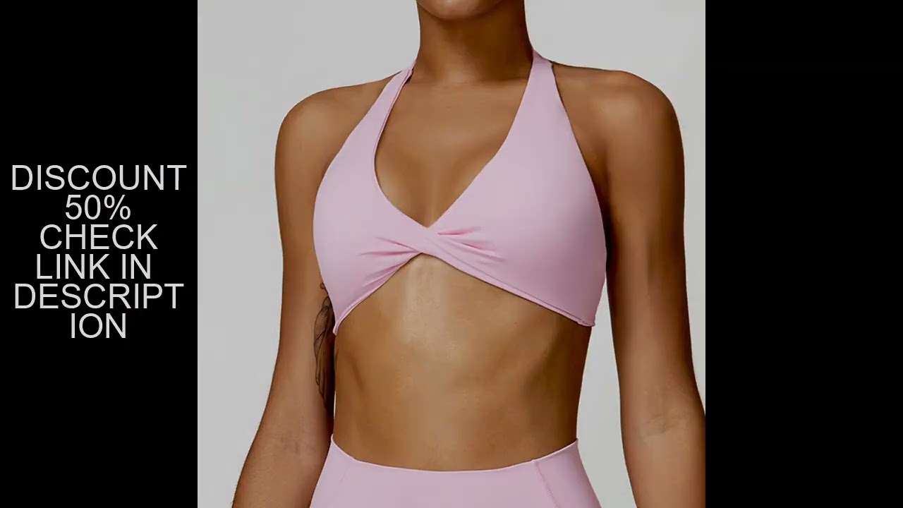 Women Sexy Beauty Back Gym Running Push Up Yoga Sports Bras Breathable Wrapped Yoga Sports Bras Tria