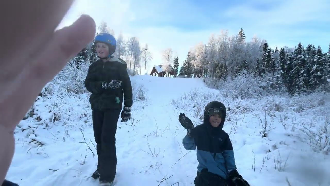 Sledding with the boys🔥🔥🤣￼