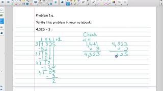 Module 3 Lesson 29 Dividing a 4-digit number