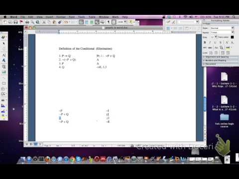 Example 4: Constructing Proofs With Nested Boxes in Word