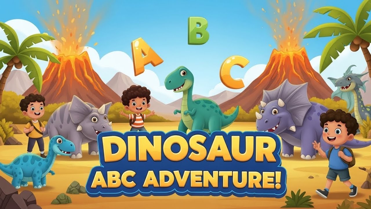 Песенка про доисторических животных из сафари ABC. Изучайте алфавит с DodoVerse: приключения с ди...
