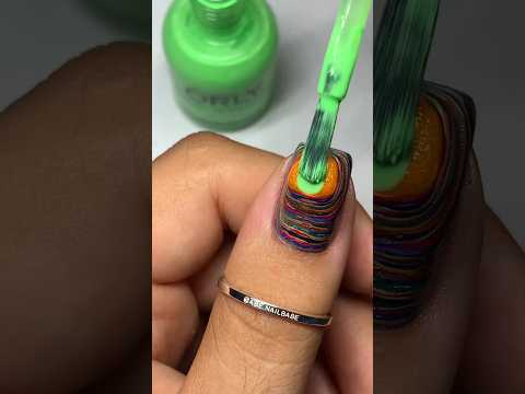 Weird nail art with nail paint💅💅 100 layers nail art 💅 #nailart #nailideas #nailartwow #funnails
