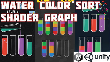 Water Color Sort Unity Tutorial Shader Graph (E01)
