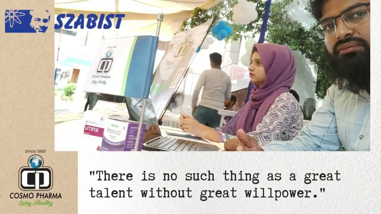 Cosmo Pharma joined the talent recruit hunt at SZABIST Career Fair.