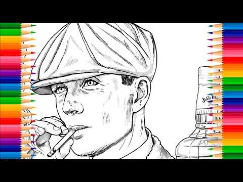 Colouring Peaky Blinders Tommy Shelby