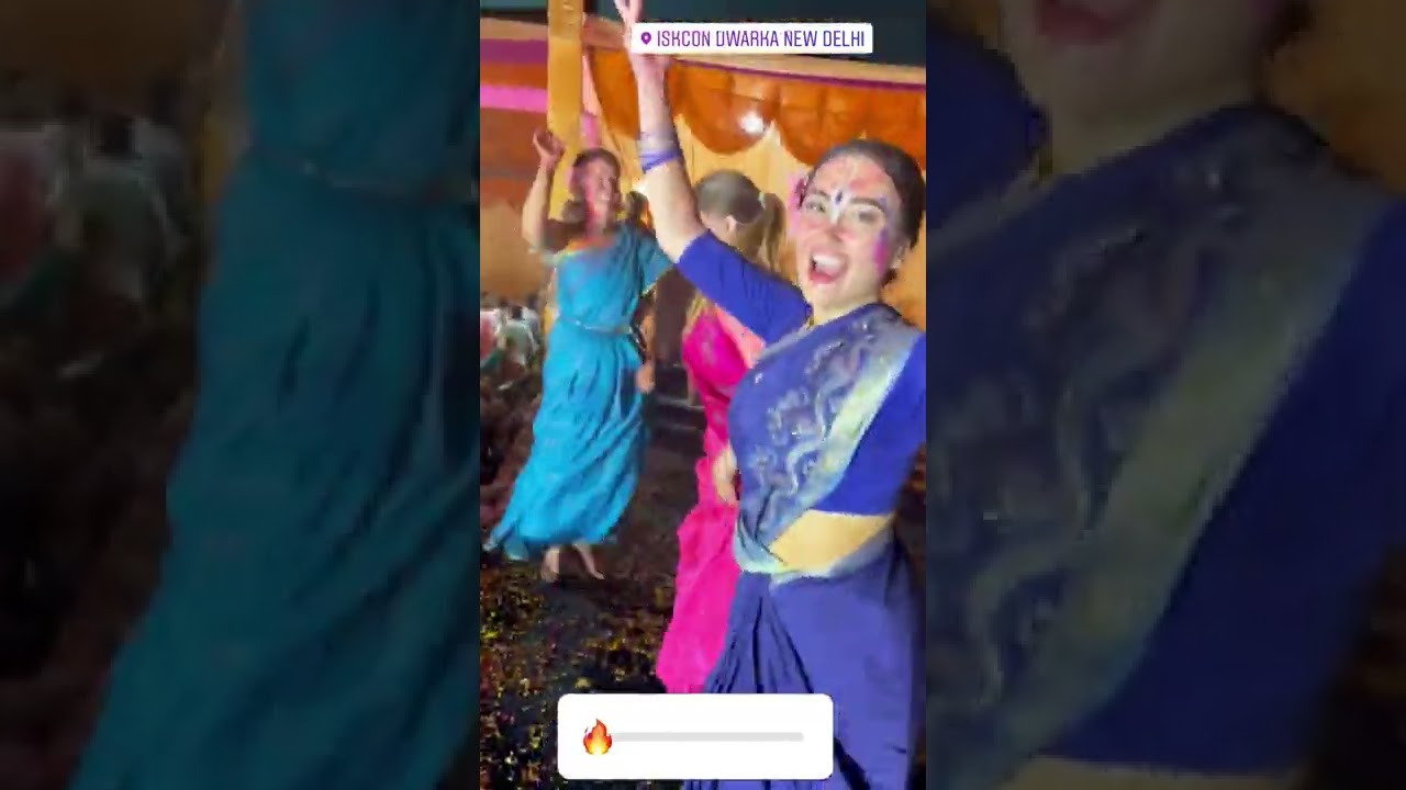 Phoolon ki holi Celebrating live 18th Mar 2022 | Iskcon Temple Dwarka