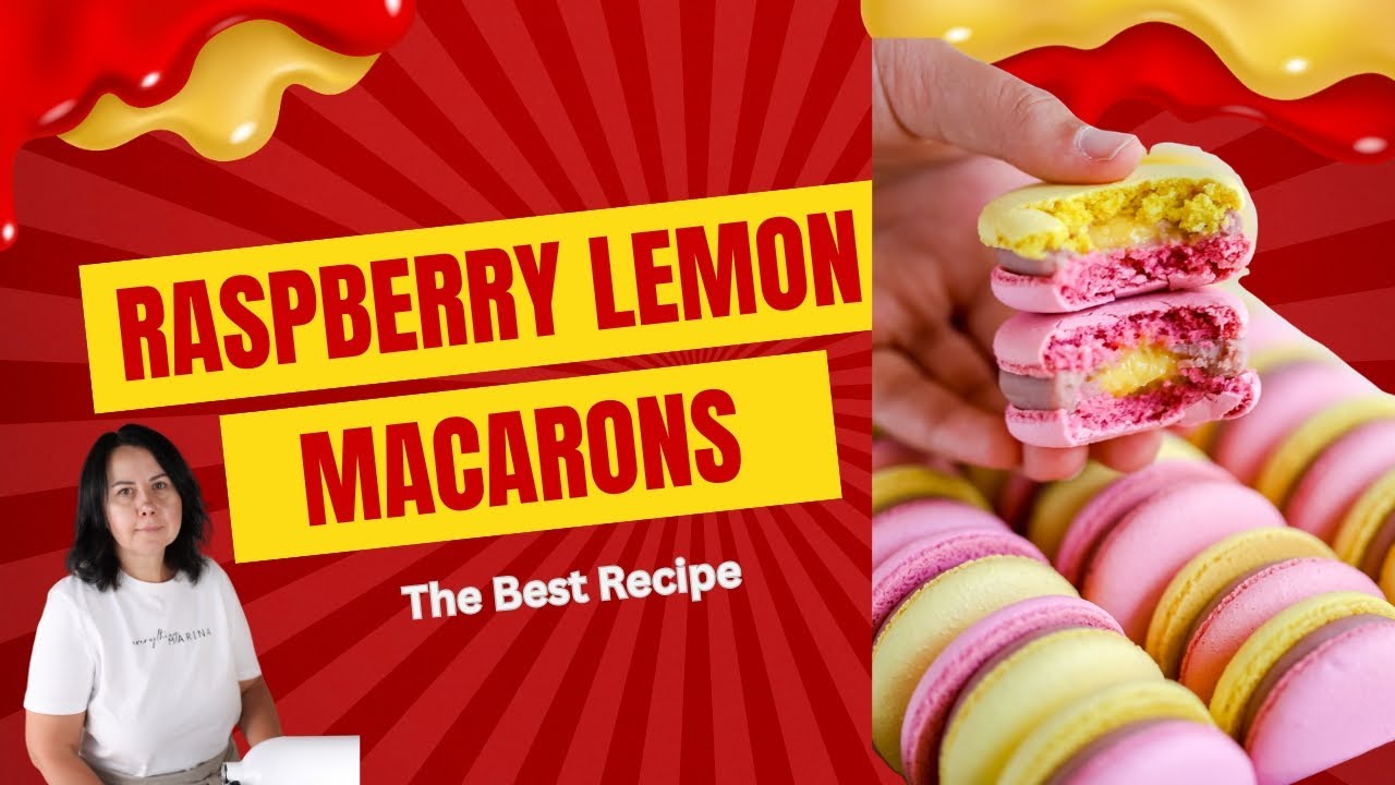 Raspberry Lemon Macarons