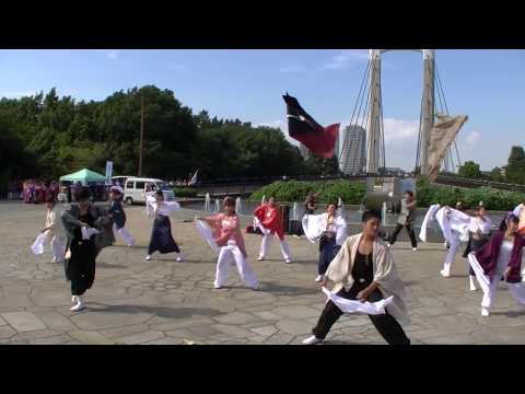 神風「騒乱走乱」 大江戸ソーラン祭り2017 噴水広場 ステージ演舞 【よさこい】
