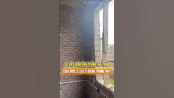 Mẹo Xây Dựng : Đi Dây Điện Âm Tường Cần Nhớ 3 Lưu Ý Quan Trọng Này #shorts