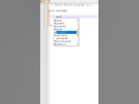 Hello World Program in C || code for beginners #coding #funwithcode # ...