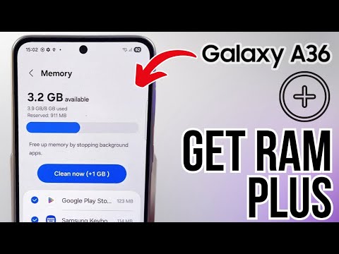 Boostez votre Samsung Galaxy A36 – Activation facile de RAM Plus pour plus de mémoire