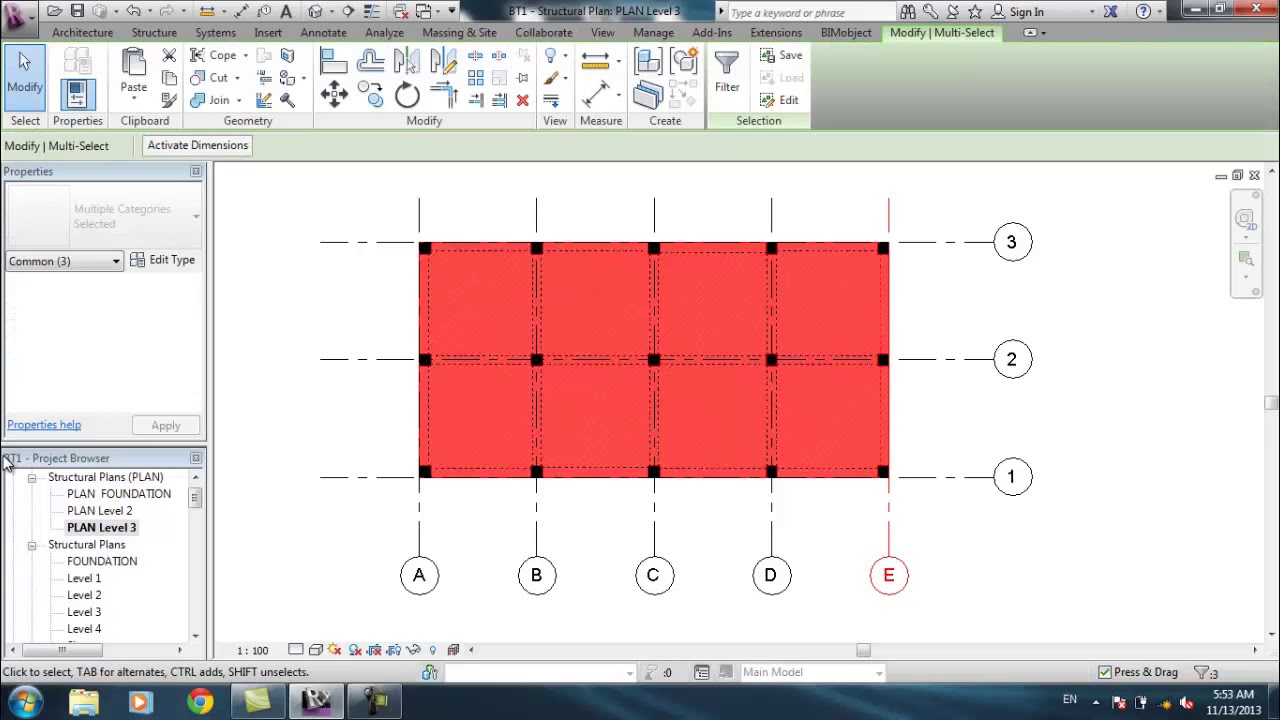 Hướng dẫn học Revit Structure   Bài 3 - youtube