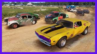 BumbleBee Camaro in 20-lap Endurance Derby Racing - WRECKFEST 2