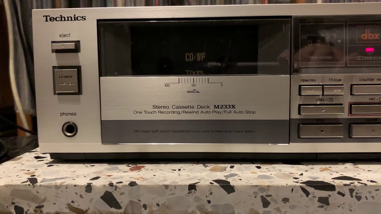 Record test TECHNICS RS-M233X - YouTube