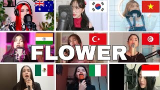 Who Sang It Better : JISOO - ‘꽃(FLOWER)’ from different country (Australia,India,south Korea,) Resimi