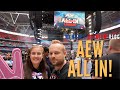 Aew all in  we went to the biggest wrestling show ever  vlog 