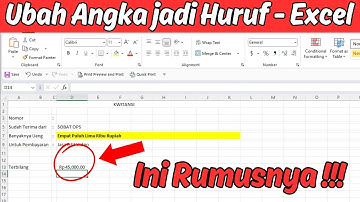 Cara Membuat Rumus Terbilang di Excel | Mengubah Angka Menjadi Huruf