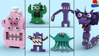 I made NEW Garten of Banban Monsters out of LEGO: Silent Steve, Chef Pigster, Long Joe, and more
