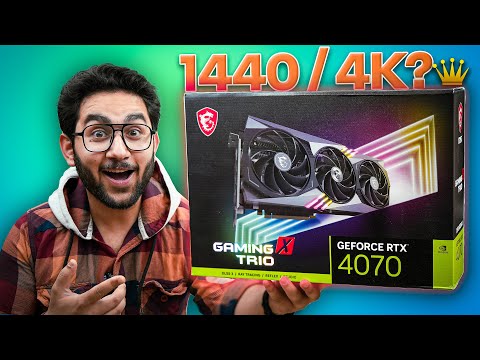 Really The Budget 1440P/4K Gaming King?  GeForce RTX 4070 GAMING X TRIO 12GB