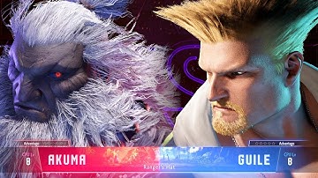 SEASON 2 Akuma vs Guile (CPU8 vs CPU8) series 1