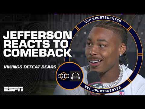 'Momentum is a crazy thing' - Justin Jefferson on the Vikings' comeback win vs. Bears | SC with SVP