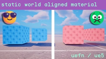 static world aligned texture | uefn / ue5 tutorial