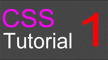 CSS Layout Tutorial - 01 - Introduction