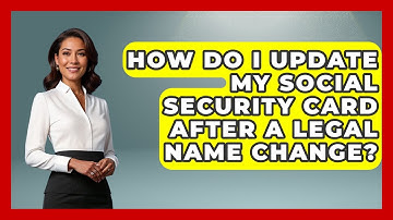 How Do I Update My Social Security Card After A Legal Name Change? - Gender Equality Network