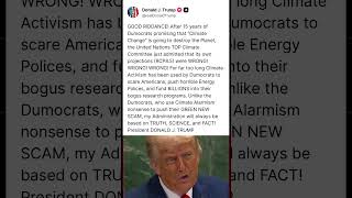 Trump Calls Out Failed Climate Predictions. #Trump #ClimateChange #ClimateDebate