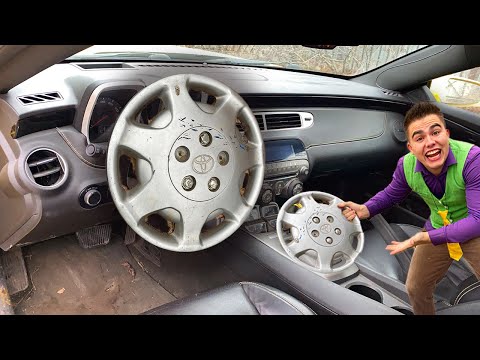 Mr. Joe TORE Steering WHEEL of Car & Placed DISC from WHEEL VS Red Man on Chevrolet Camaro 13+