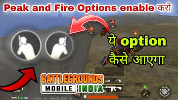 how to enable peek in PUBG MOBILE & BGMI 2024🔥pubg side scope setting🔥bgmi side scope setting