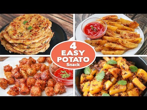 4-easy-potato-snacks-recipes|-potato-pancake-|potato-wadges-|-potato-fritters-|-jeera-aloo-|-toasted