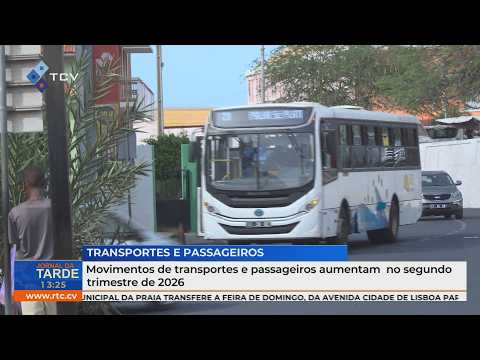 Movimentos de transportes e passageiros aumentam no segundo trimestre de 2026