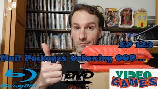 Mail Packages Unboxing OOP Blu Rays DVDs Video Games Episode 123 Movie Haul Pick Ups Mail Call