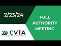 CVTA meeting 2/23/24