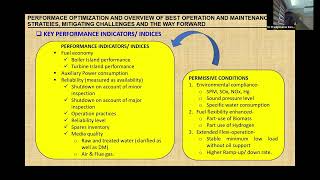 Performance optimization & overview of best O&M strategies & mitigating challenges & the way forward