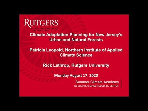 Climate Adaptation Planning for New Jersey&rsquo;s Urban and Natural Forests