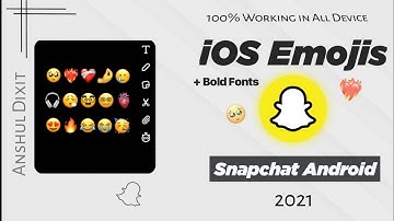 iOS Snapchat For Android 👻 • iOS Emojis On Snapchat 2021 | iPhone Snapchat