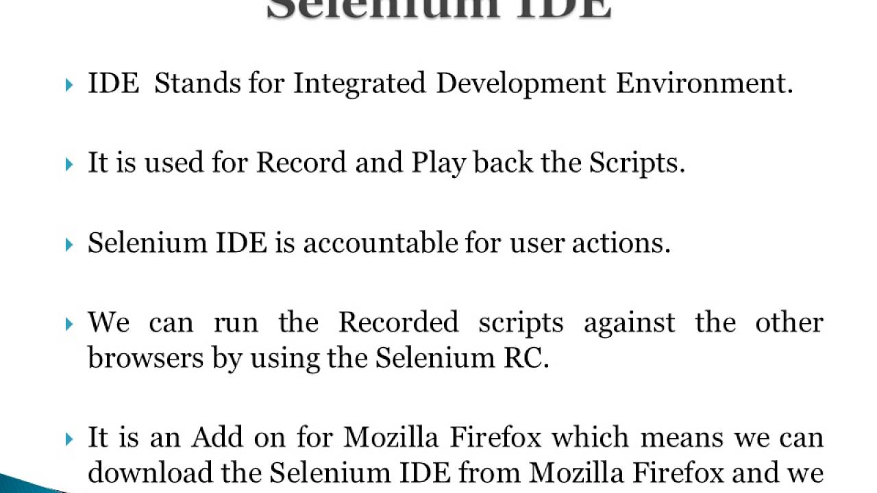 The Components of Selenium with its Framework - YouTube