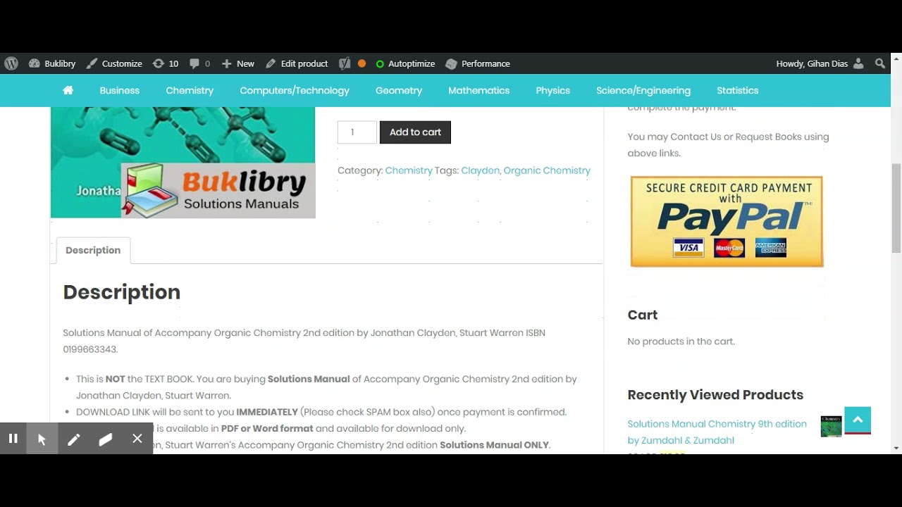 Solutions Manual Accompany Organic Chemistry 2nd edition by Jonathan Clayden Stuart Warren