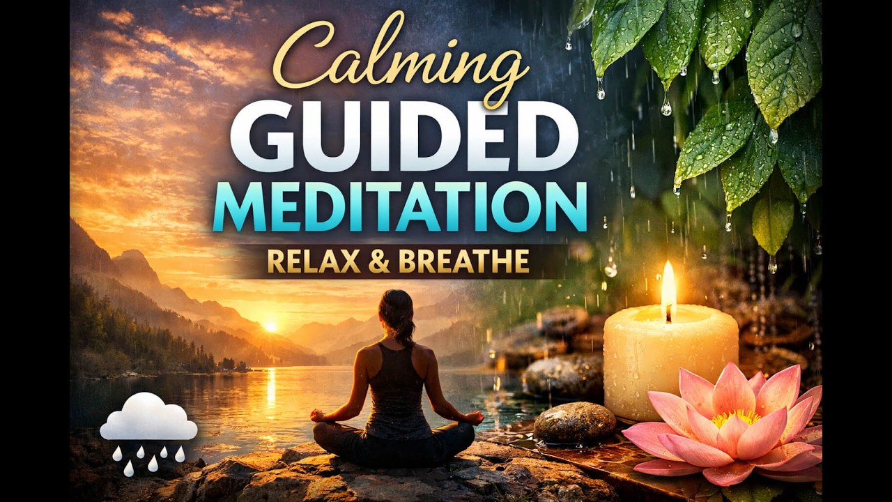Calming Guided Meditation for Relaxation and Deep Breathing - Soothing ...