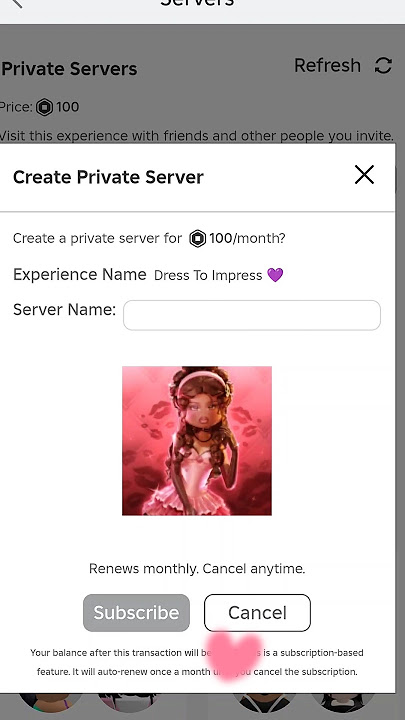 I Created My Own Private Server in DTI! ~ #roblox #dresstoimpress #dti #cèlestie