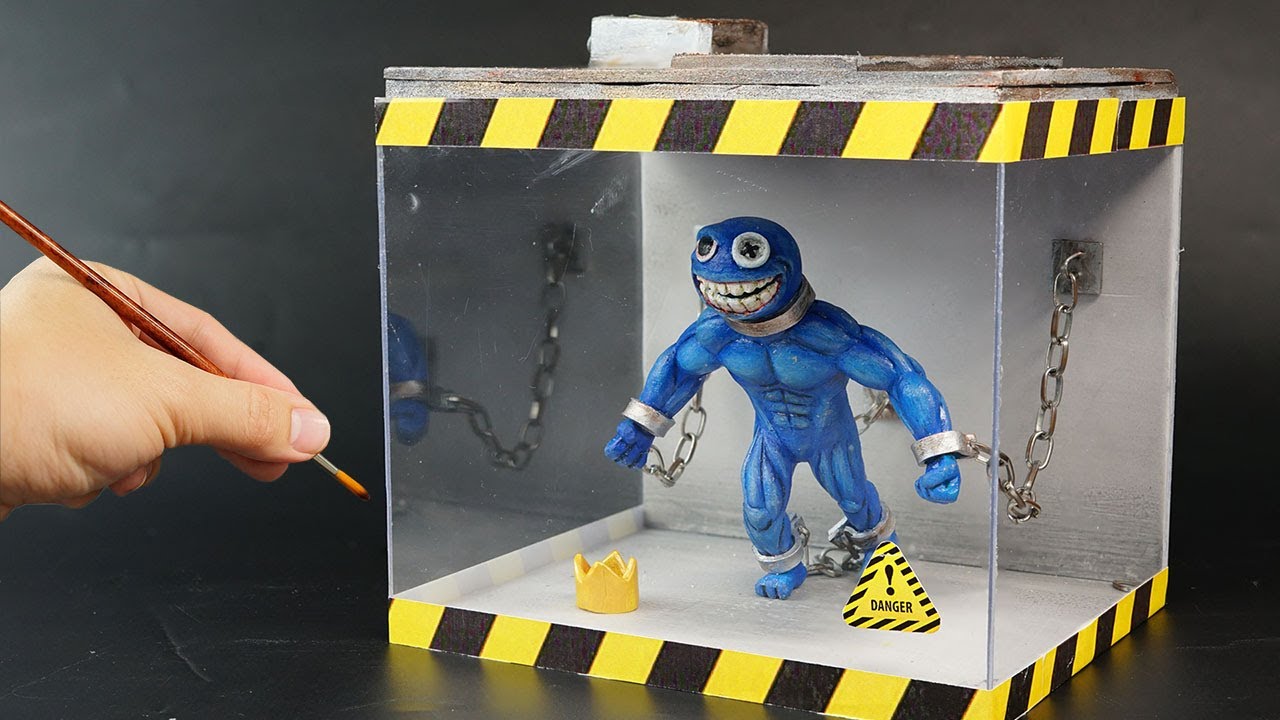 Diorama of realistic Rainbow Friends - RED In the Laboratory 