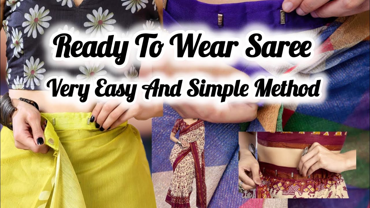 Ready To Wear Saree Convert Into Desinger Wear Saree 