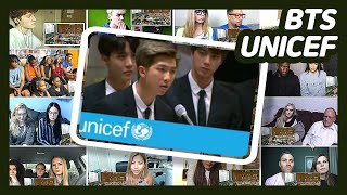 BTS speech at the United Nations | UNICEF reactions mashup