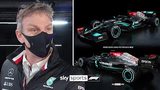 A more detailed look at Mercedes' new W12 F1 car! 