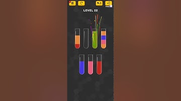 Water Sort Color Puzzle Level 22 Walkthrough Solution iOS/Android