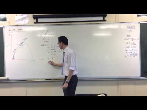 Mid-Air Target Question (1 of 4): Time of Equal Horizontal/Vertical Displacement