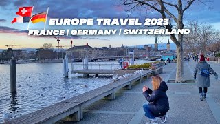 Europe Tour 2023 France Switzerland Germany Walking Street View